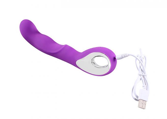 Stimolazione ricaricabile a 8 pollici del punto G di 10 frequenze, vibratore del sesso del silicone per le donne