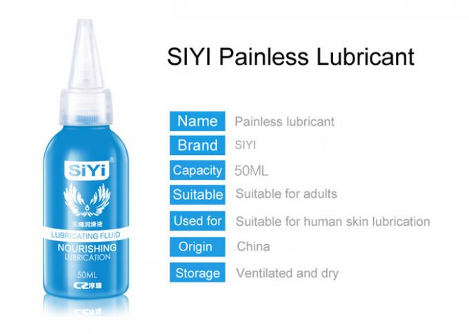 olio indolore anale solubile in acqua di Lubricanting di massaggio del corpo della vagina di 50ml SIYI